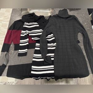 Set of 3 Sweater Dresses